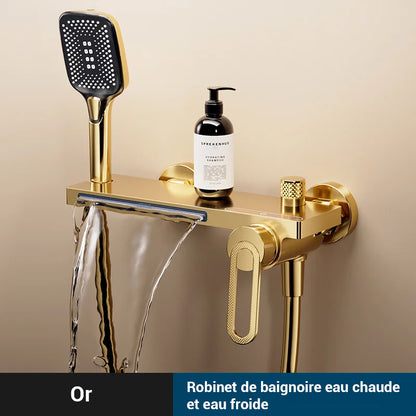 Mitigeur douche avec tablette