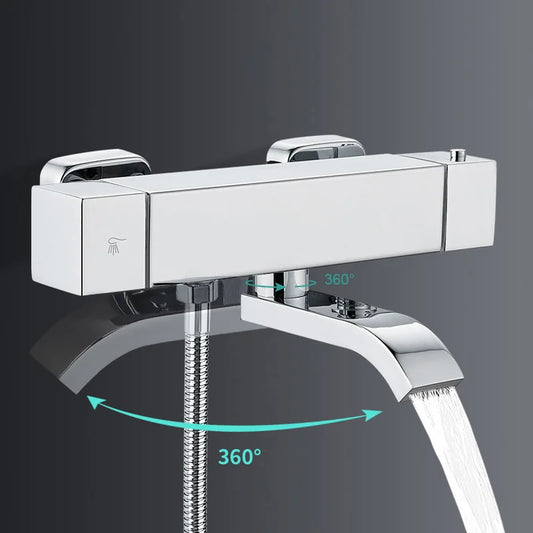 Mitigeur baignoire carré