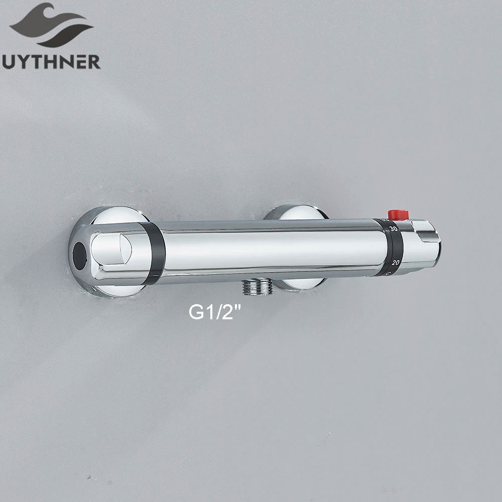 Mitigeur thermostatique bec long