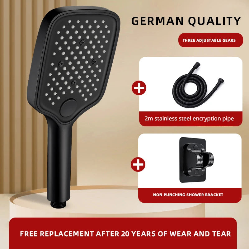 Pommeau de douche anti calcaire large