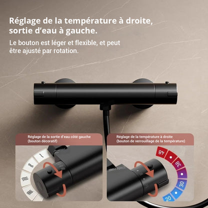 Mitigeur douche noir