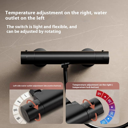 Mitigeur douche noir