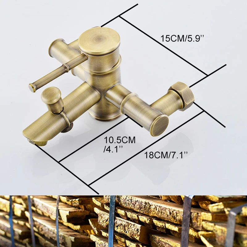Mitigeur baignoire rétro