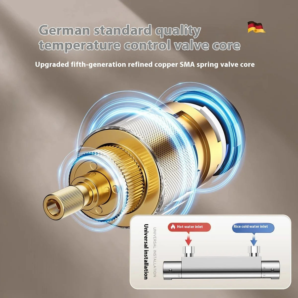 Mitigeur douche noir