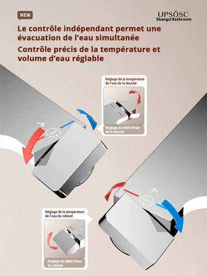 Mitigeur douche avec verseur cascade