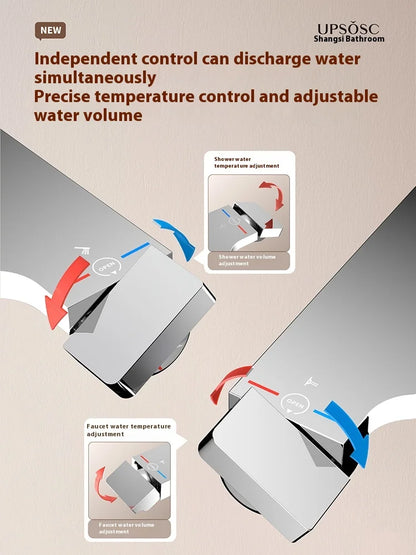Mitigeur douche avec verseur cascade