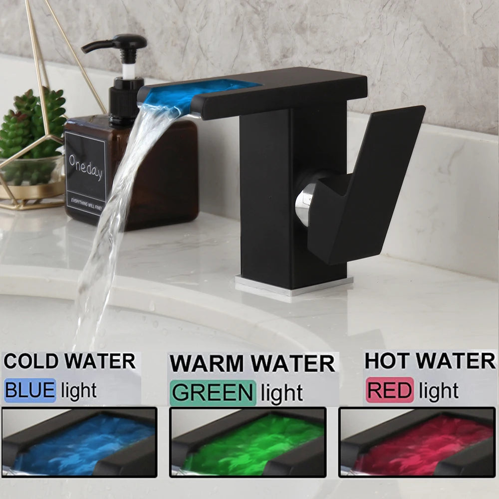 Mitigeur lavabo led