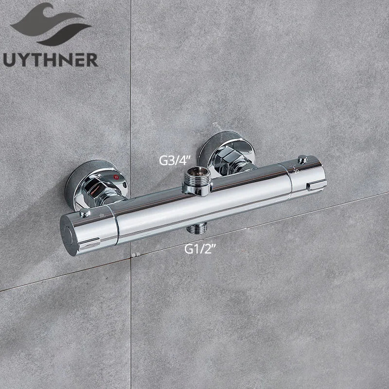 Mitigeur thermostatique bec long