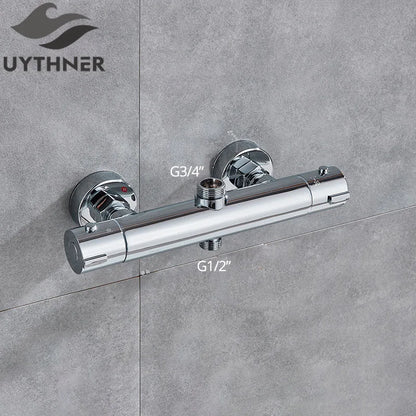 Mitigeur thermostatique bec long