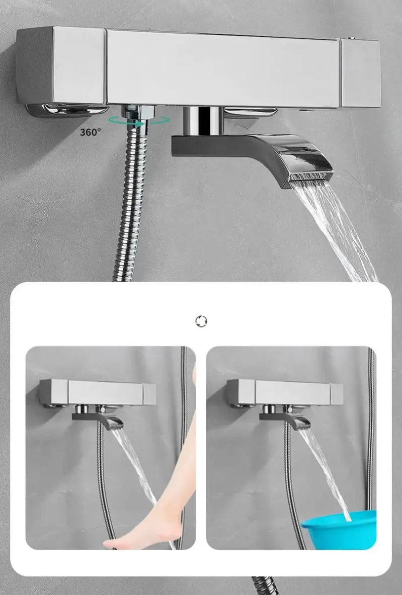 Mitigeur baignoire carré