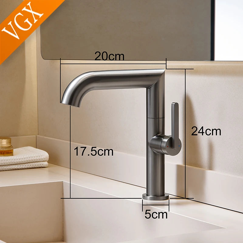 Mitigeur lavabo rotatif