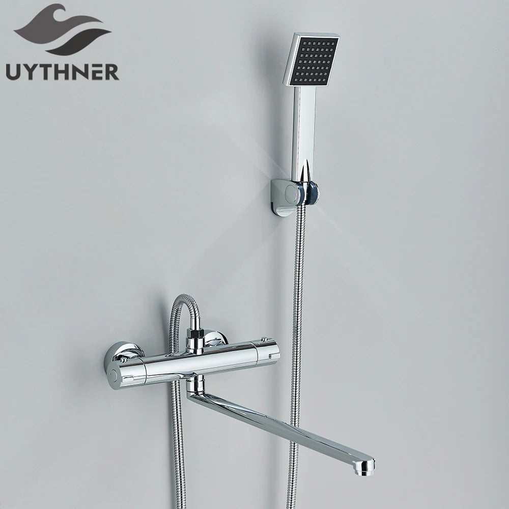 Mitigeur thermostatique bec long