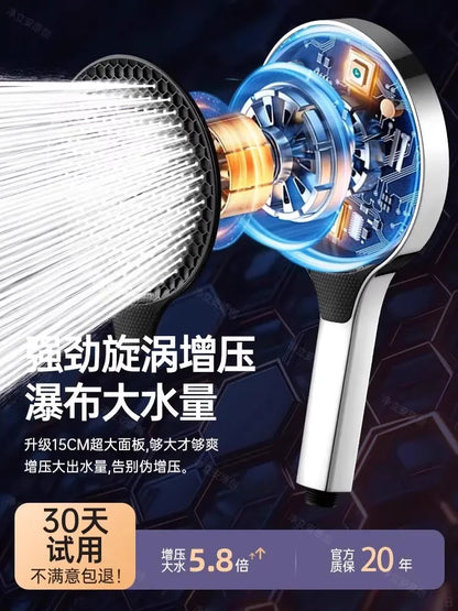 Pommeau de douche haute pression 15 cm