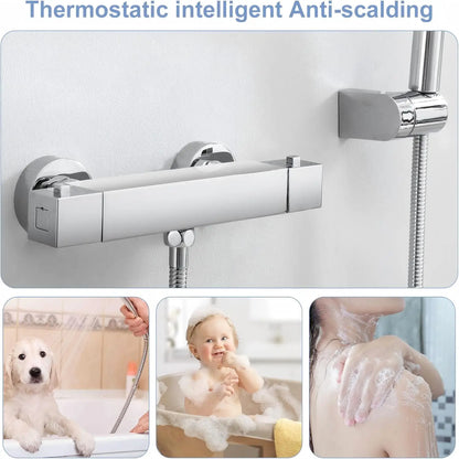 Mitigeur thermostatique carré