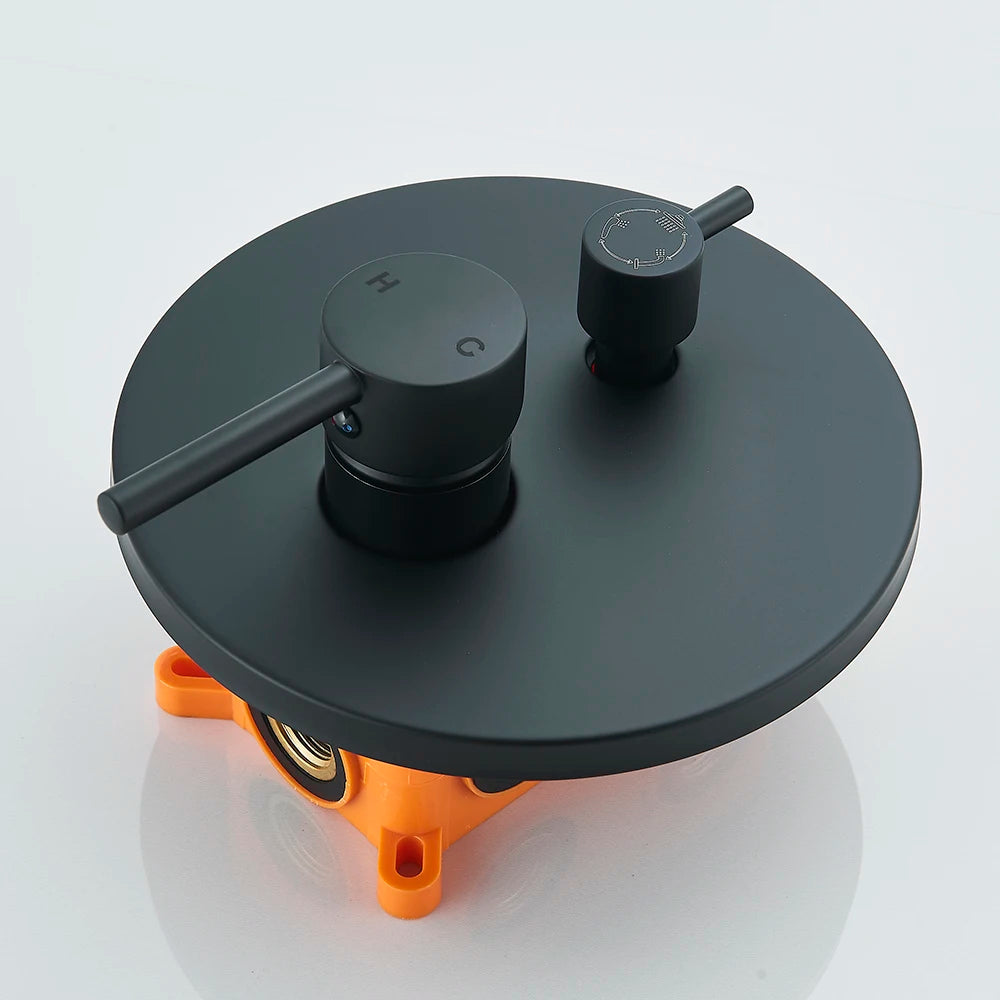 Mitigeur douche encastrable noir