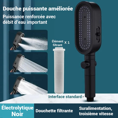 Pommeau de douche filtrant long