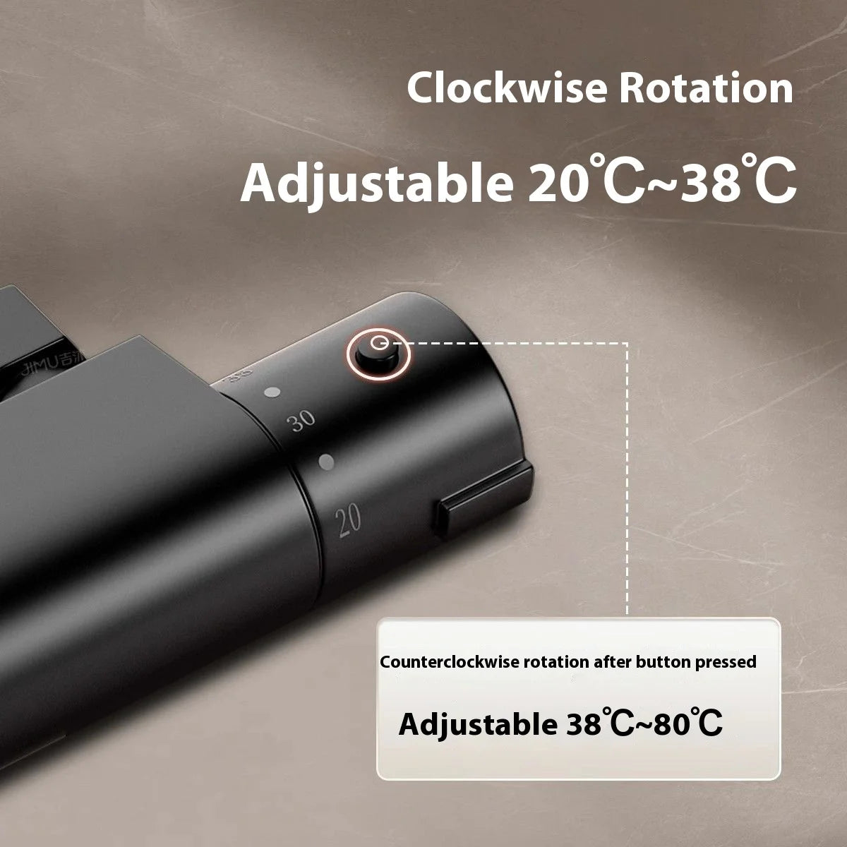 Mitigeur douche noir