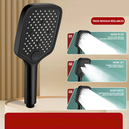 Pommeau de douche anti calcaire large
