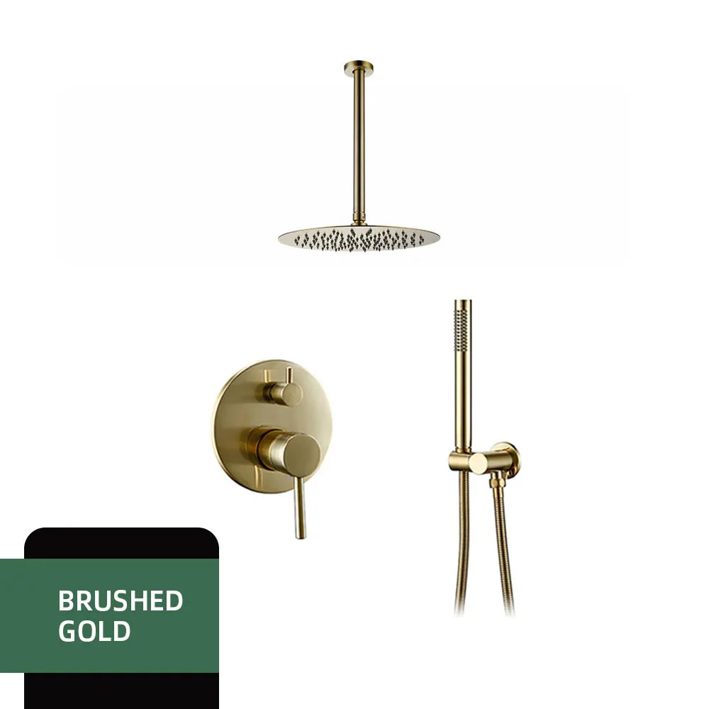 Colonne de douche encastrable bras de plafond