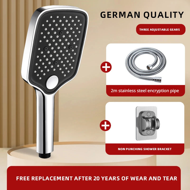 Pommeau de douche anti calcaire large