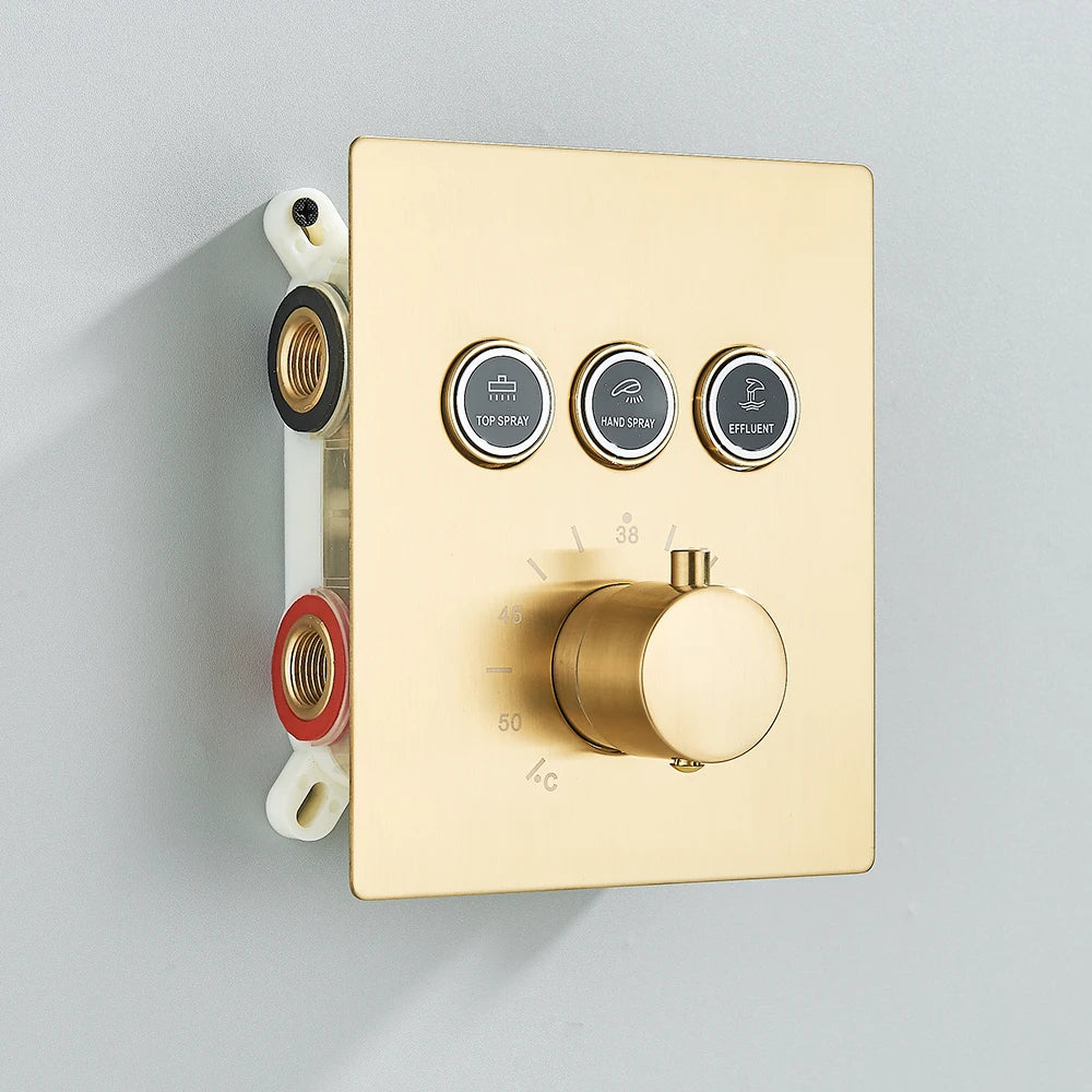 Mitigeur douche bouton poussoir