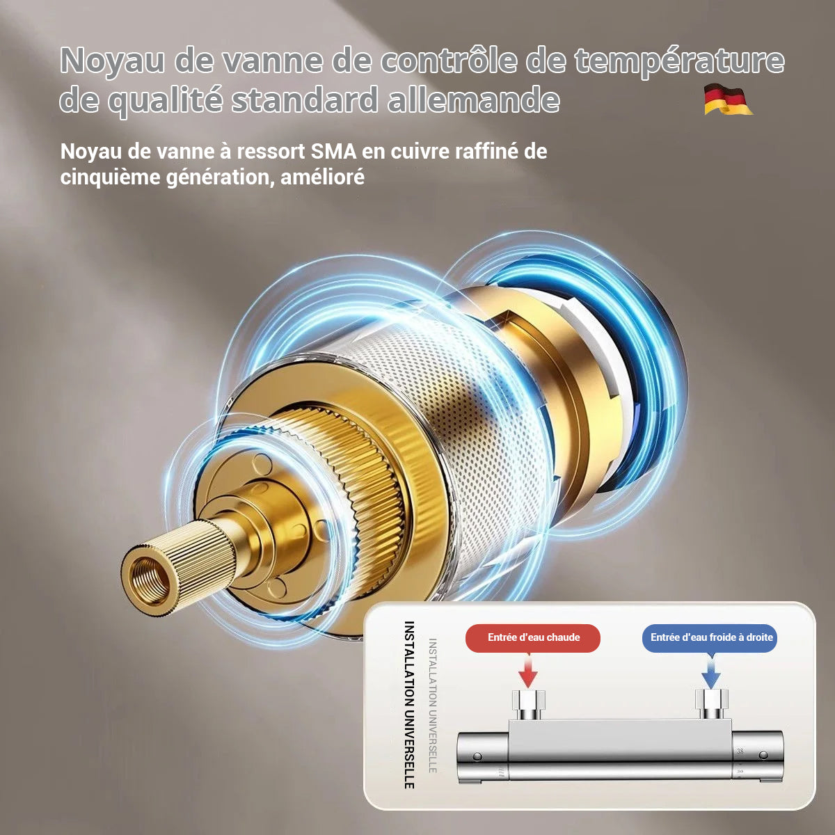 Mitigeur douche céramique