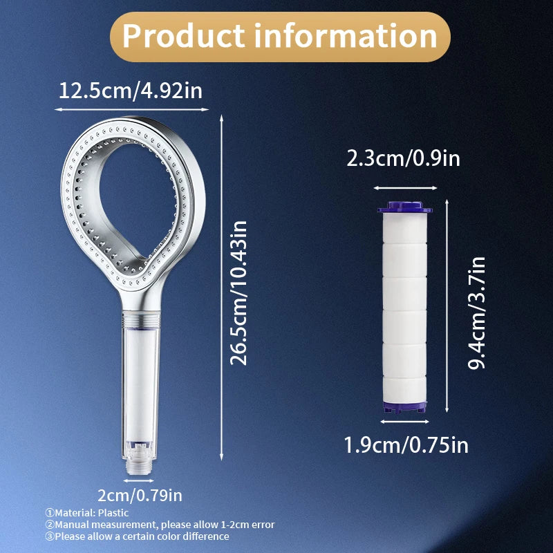 Pommeau de douche haute pression design