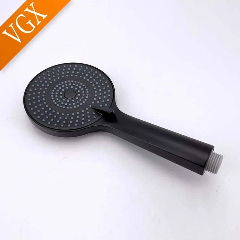 Pommeau de douche anti calcaire noir