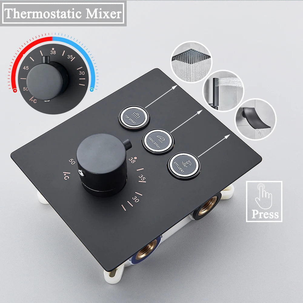 Mitigeur douche bouton poussoir