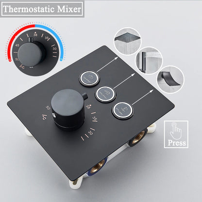 Mitigeur douche bouton poussoir