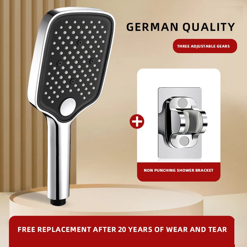 Pommeau de douche anti calcaire large