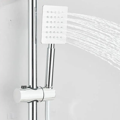 Colonne de douche pour baignoire effet pluie - Chrome