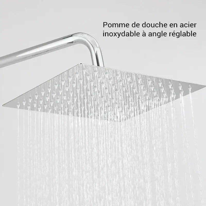 Colonne de douche pour baignoire effet pluie - Chrome