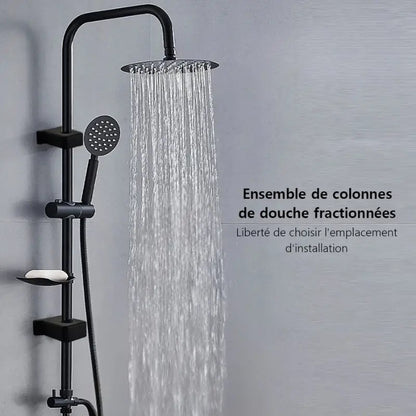 Colonne de douche pour baignoire avec étagère