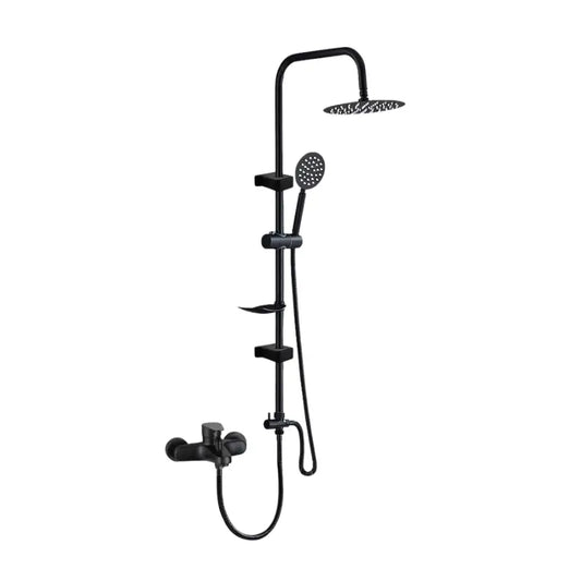 Colonne de douche pour baignoire avec étagère