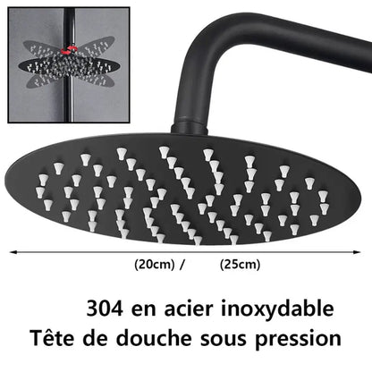 Colonne de douche pour baignoire avec étagère