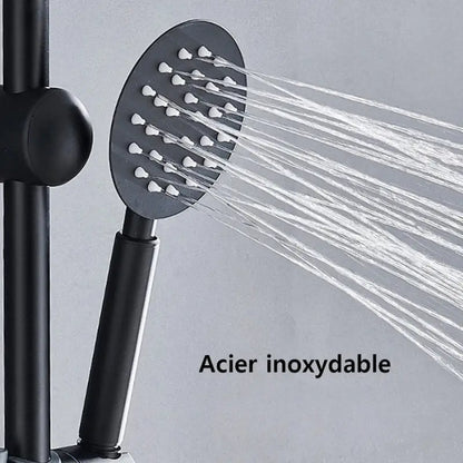 Colonne de douche pour baignoire avec étagère