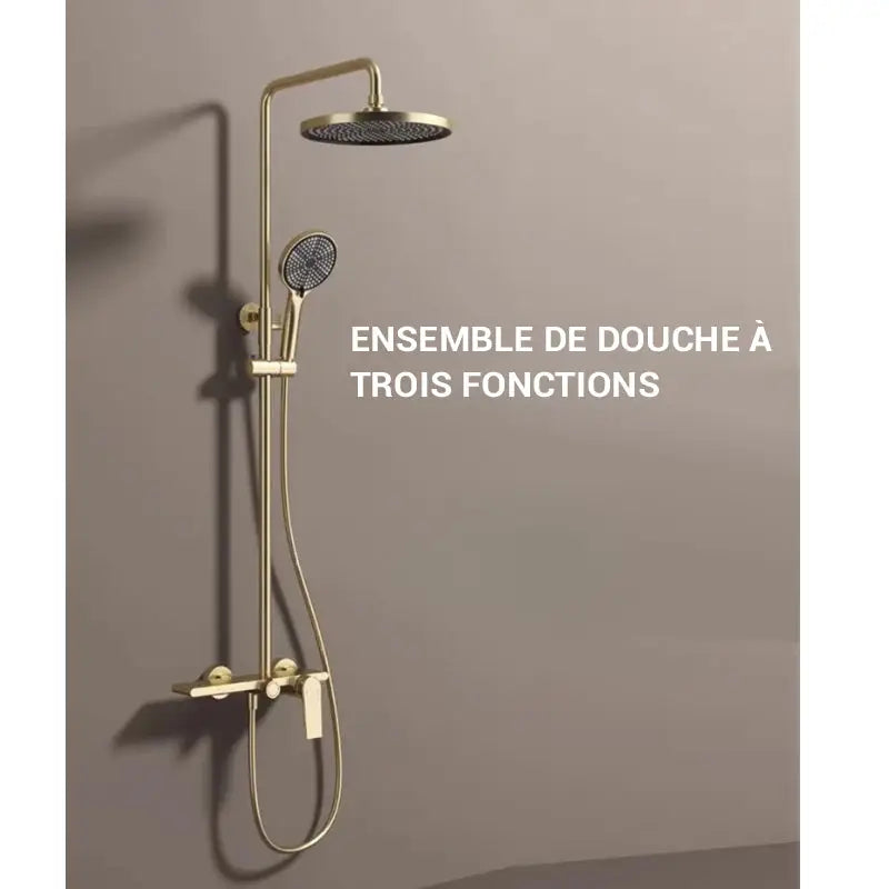 Colonne de douche pour baignoire pommeau arrondi