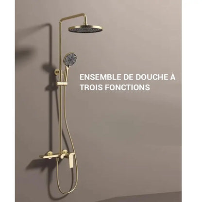 Colonne de douche pour baignoire pommeau arrondi