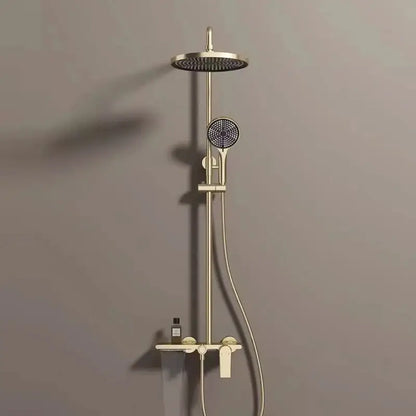 Colonne de douche pour baignoire pommeau arrondi