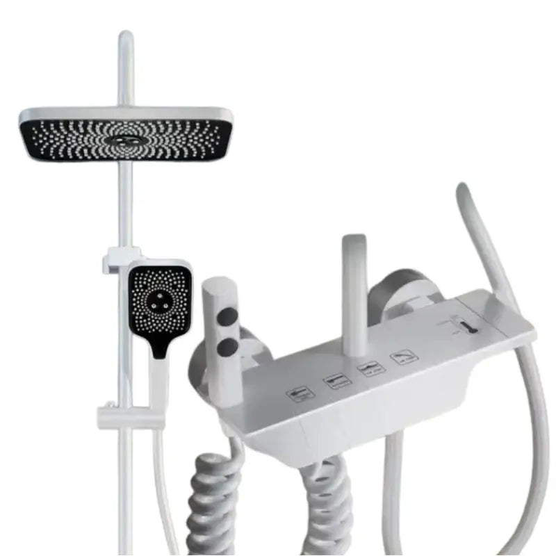 Colonne de douche blanche avec touche - Blanc