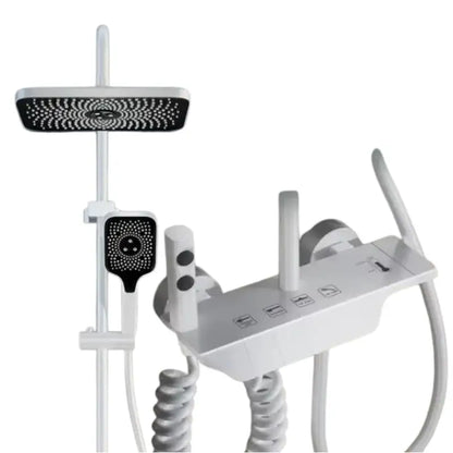 Colonne de douche blanche avec touche - Blanc