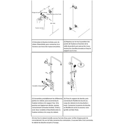 Colonne de douche bronze classique - Bronze