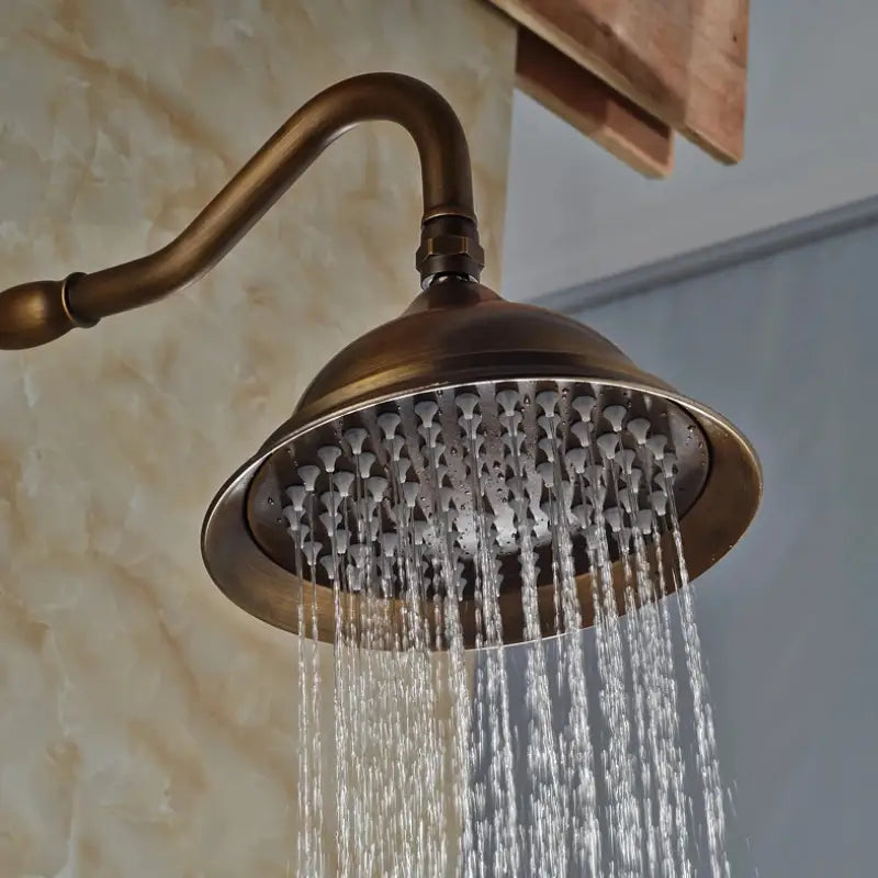 Colonne de douche bronze double pommeau - Bronze