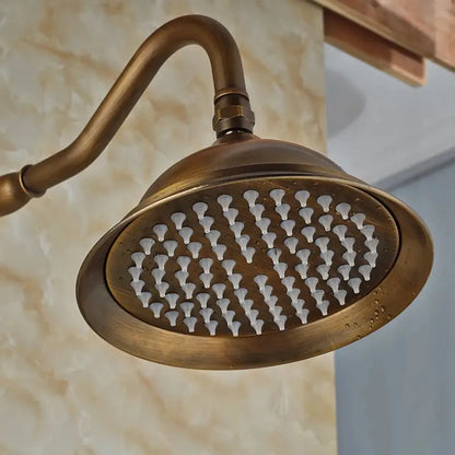 Colonne de douche bronze double pommeau - Bronze