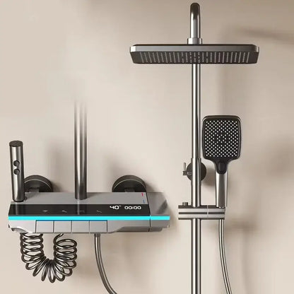 Colonne de douche carrée affichage numérique