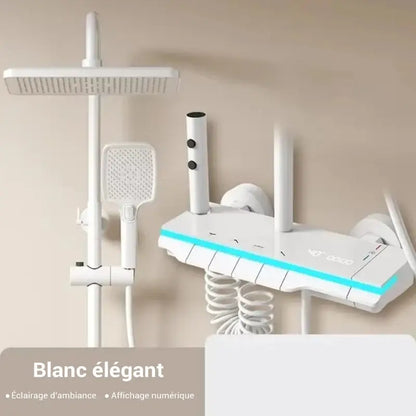 Colonne de douche carrée affichage numérique