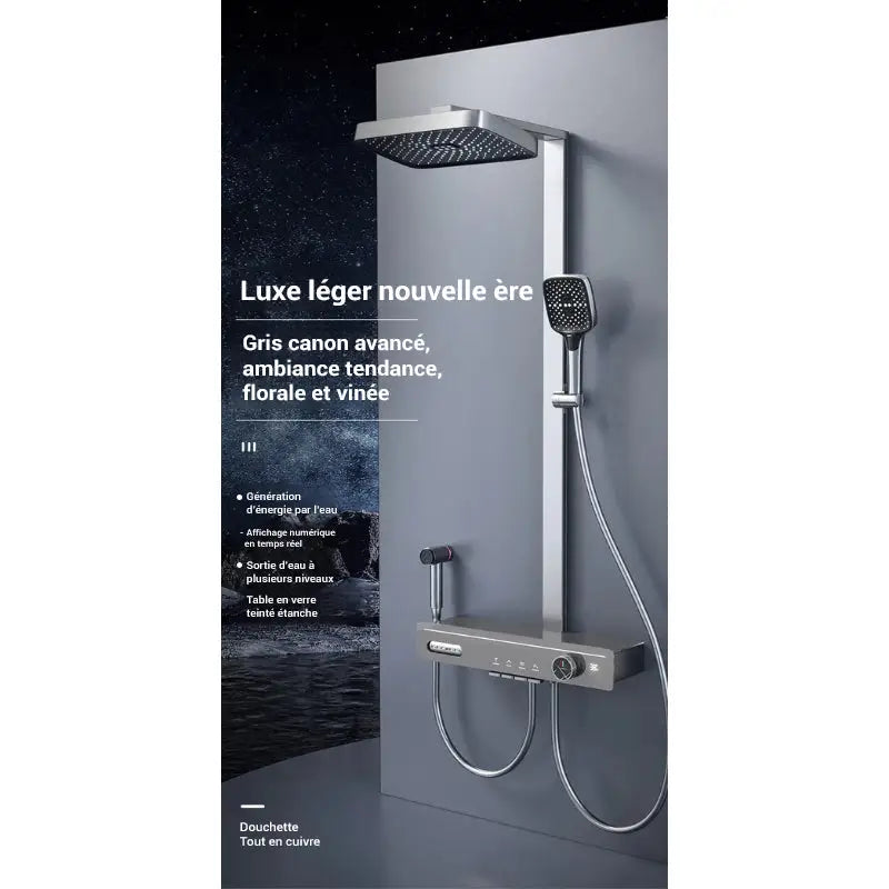 Colonne de douche carrée multi-jets