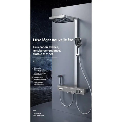 Colonne de douche carrée multi-jets