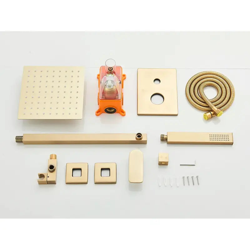 Colonne de douche carrée avec pluie de ciel